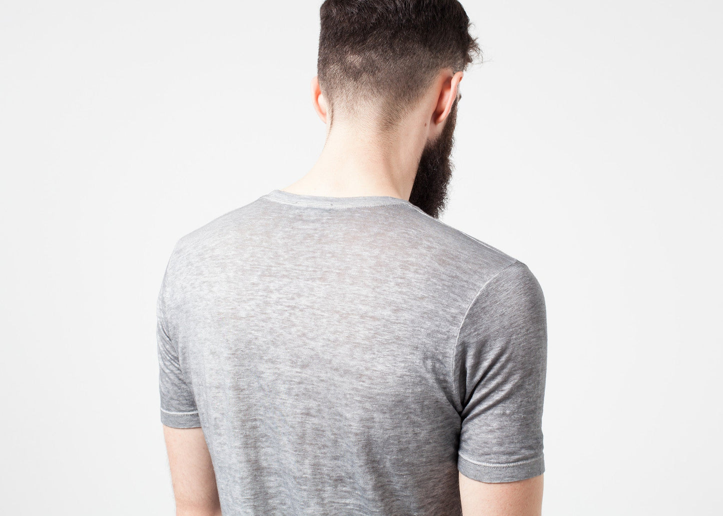 T-shirt in lino in delfino