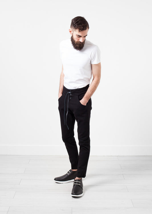 Pantaloni Ruven con cavallo basso