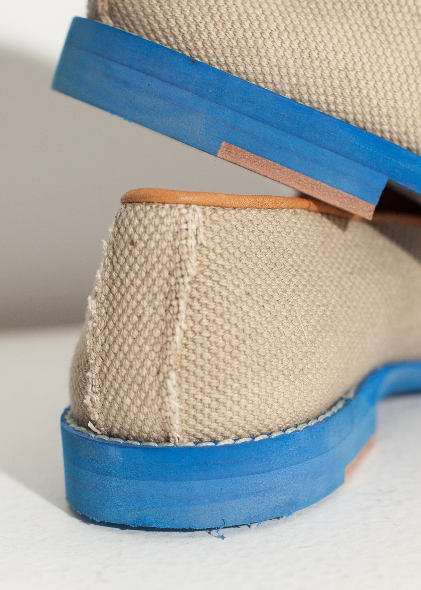 Mocassino Wingtip in blu