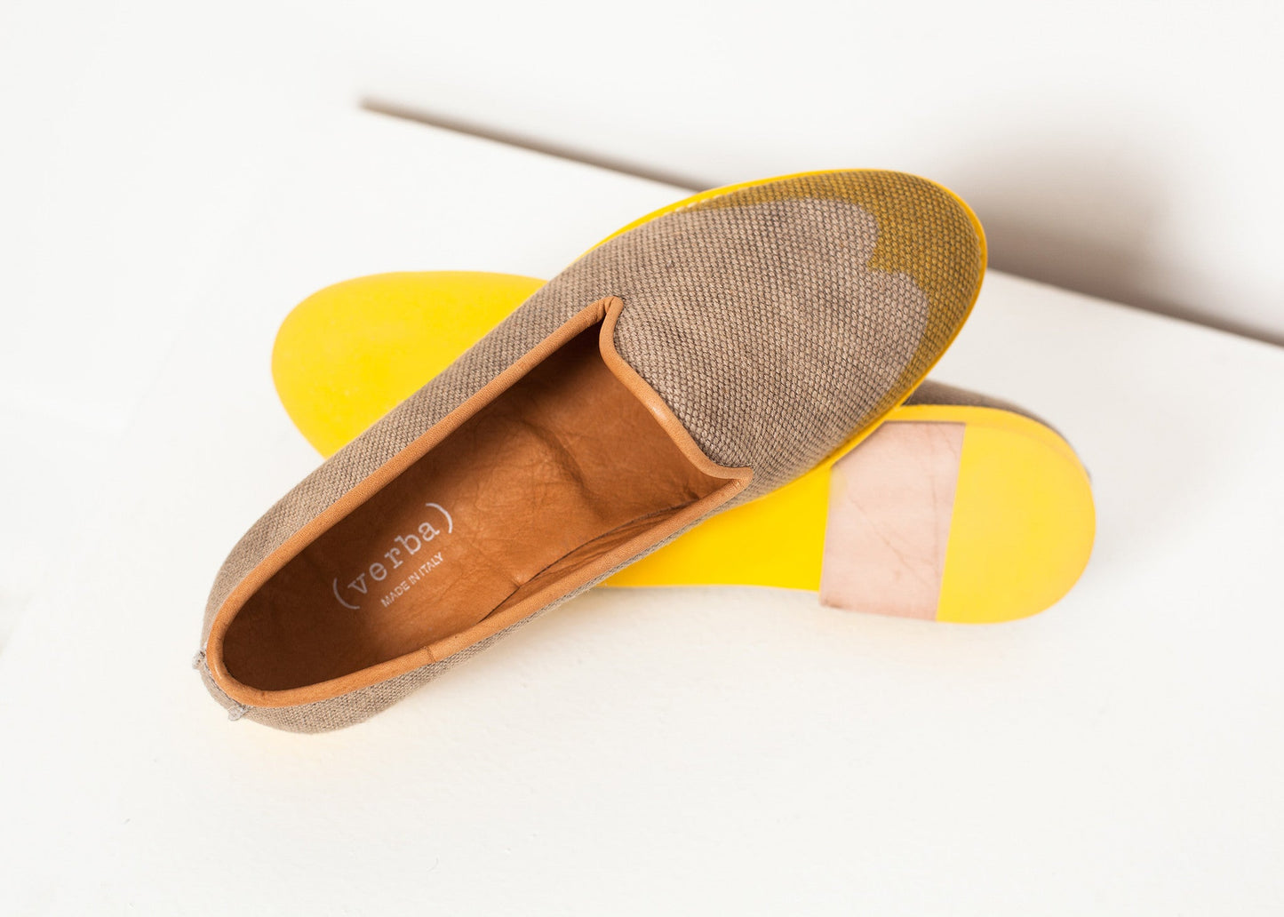 Mocassino Wingtip in giallo