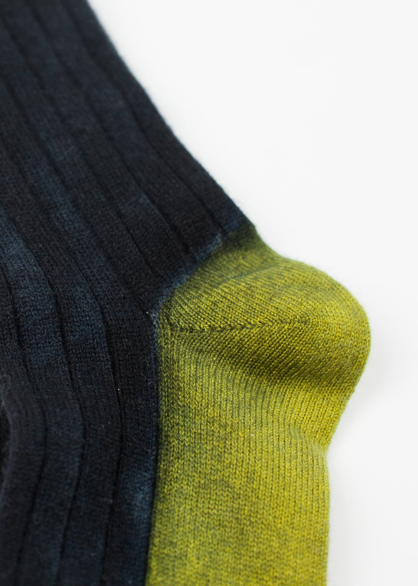Calzino in maglia di cashmere in blu 